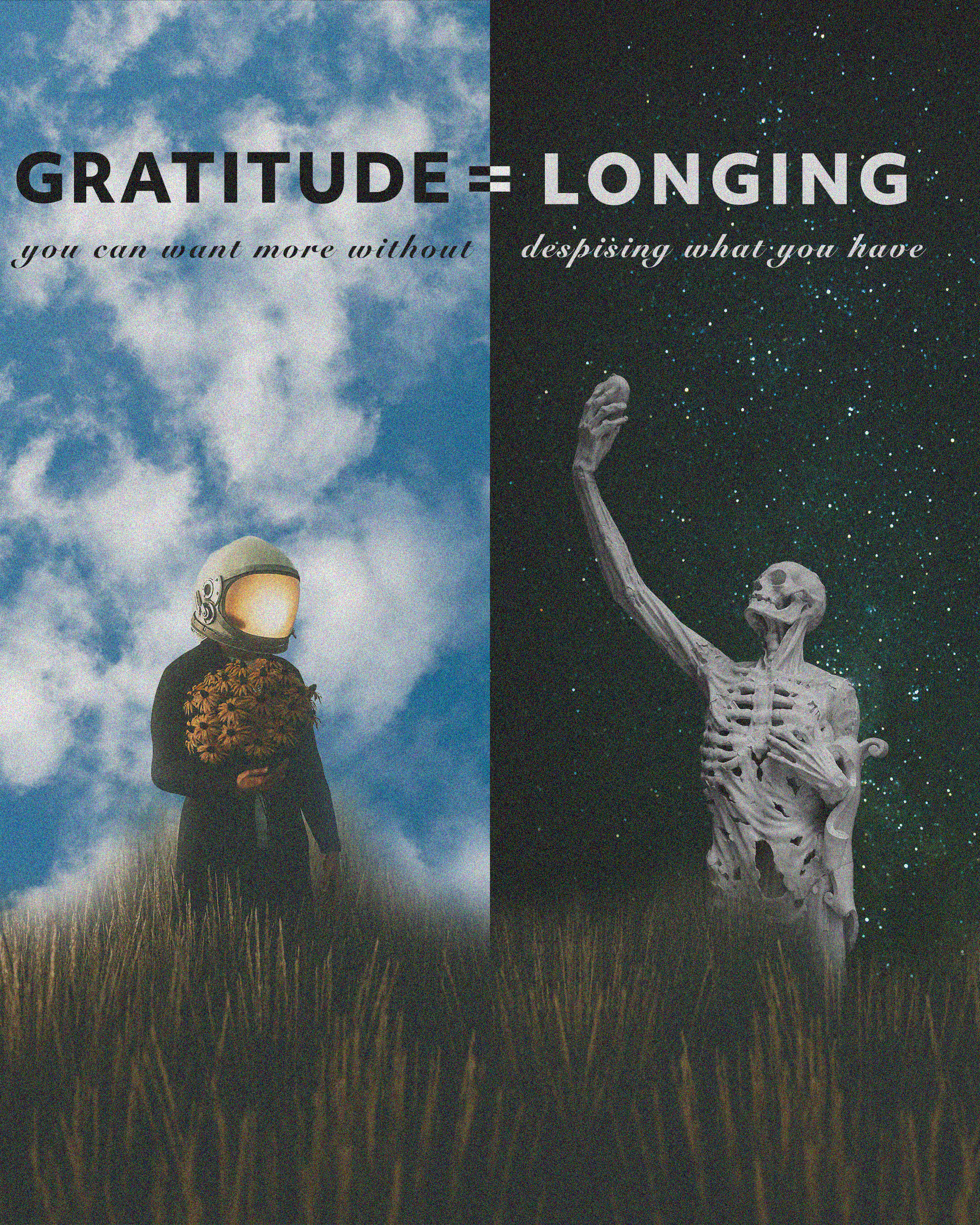 Gratitude equals Longing